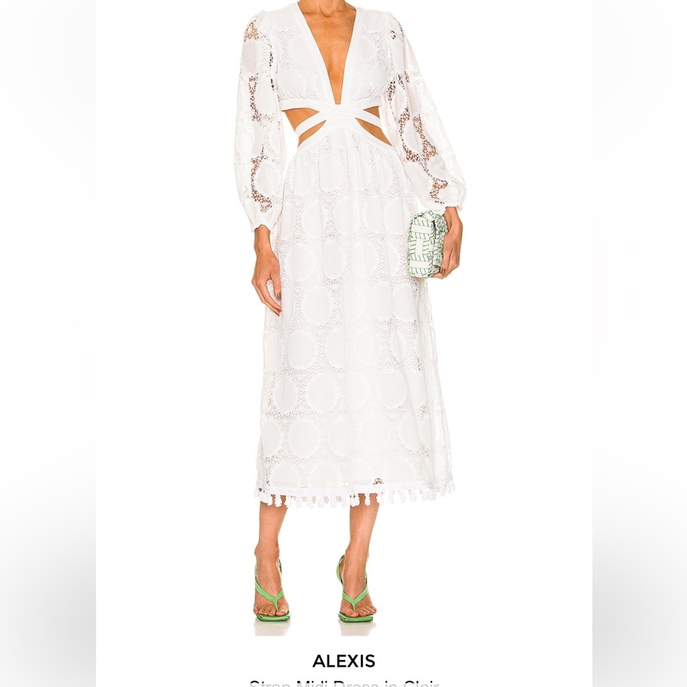 Alexis Stan Midi Dress in Clair - NEW